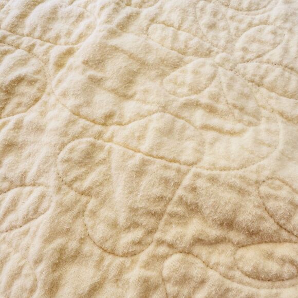 Handmade Winnie the Pooh Baby Quilt 45”x36” Yellow Gray Red Patchwork Blanket - Picture 11 of 11